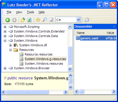 Lutz Roeder's .NET Reflector